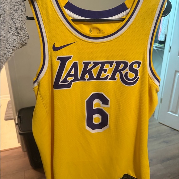 Nike Yellow and Purple Lakers Jersey - Picture 1 of 2